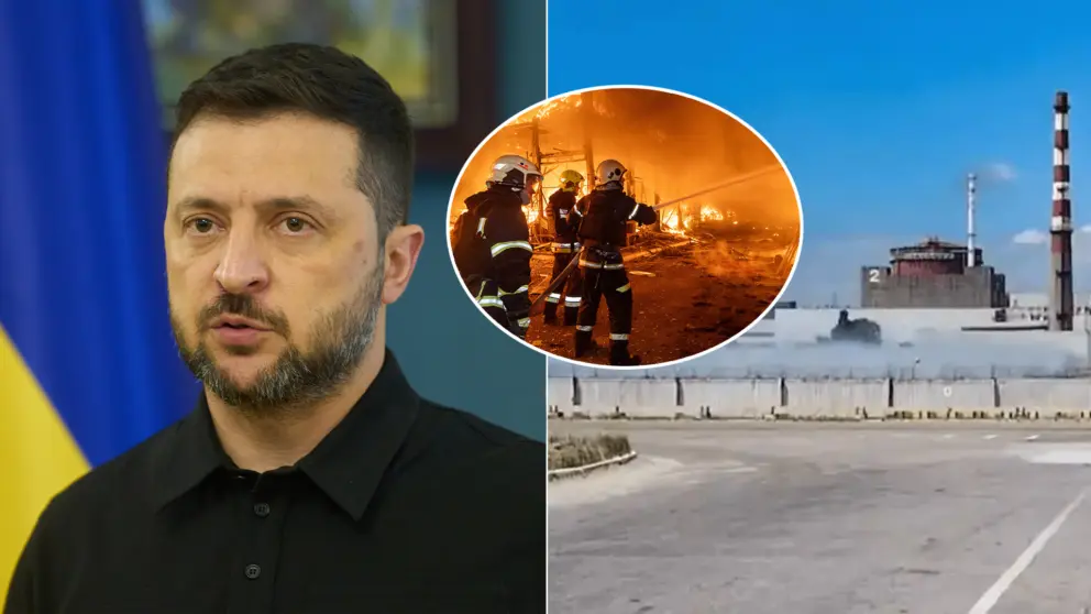 Zelenskyj Záporožská elektráreň Charkov