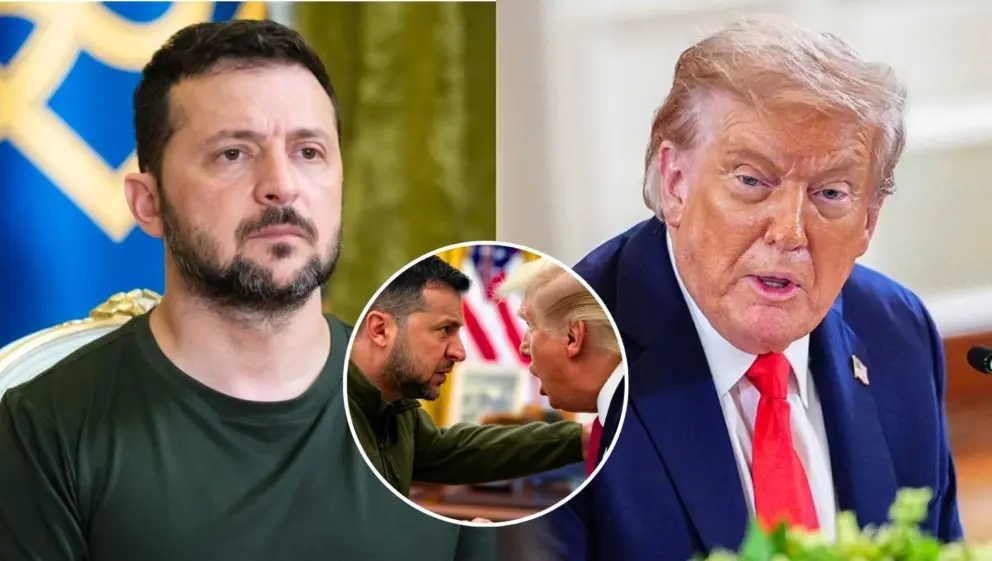 Volodymyr Zelenskyj a Donald Trump.