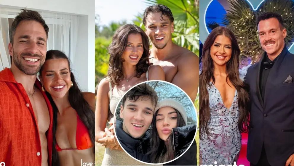 Dominika vo dvojici s Dušanom (vľavo) a Danom (vpravo). Jej partnerom bol v miunlosti aj Honza z Love Island.
