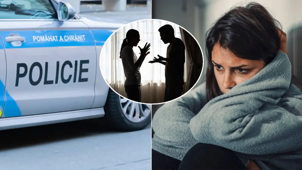 Česko polícia hádka žena muž