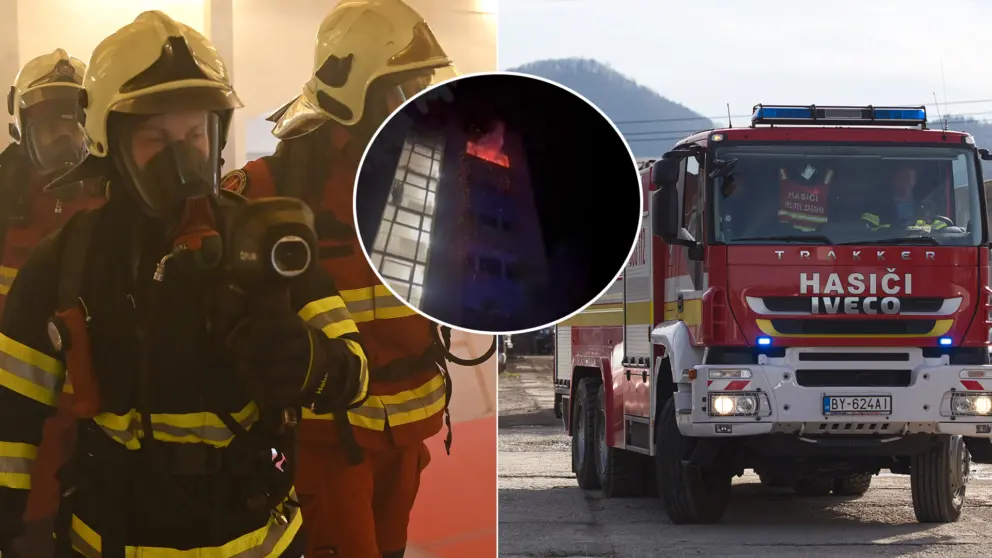 požiar v Banskej Bystrici hasiči