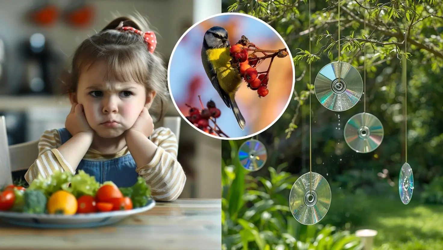 Dôvod, prečo záhradkári umiestňujú CD do svojich záhrad, je ochrana ovocia a zeleniny pred predátormi, ako sú vtáky.