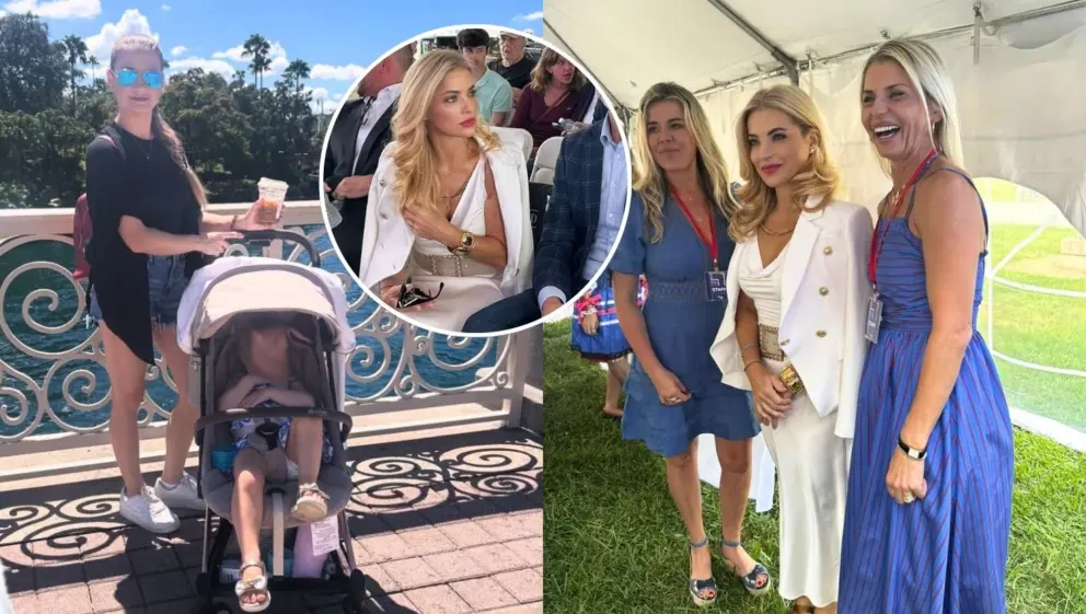 Martina Šimkovičová na festivale Slovak Heritage v New Jersey (vpravo) a jej dcéra Petra (vpravo).