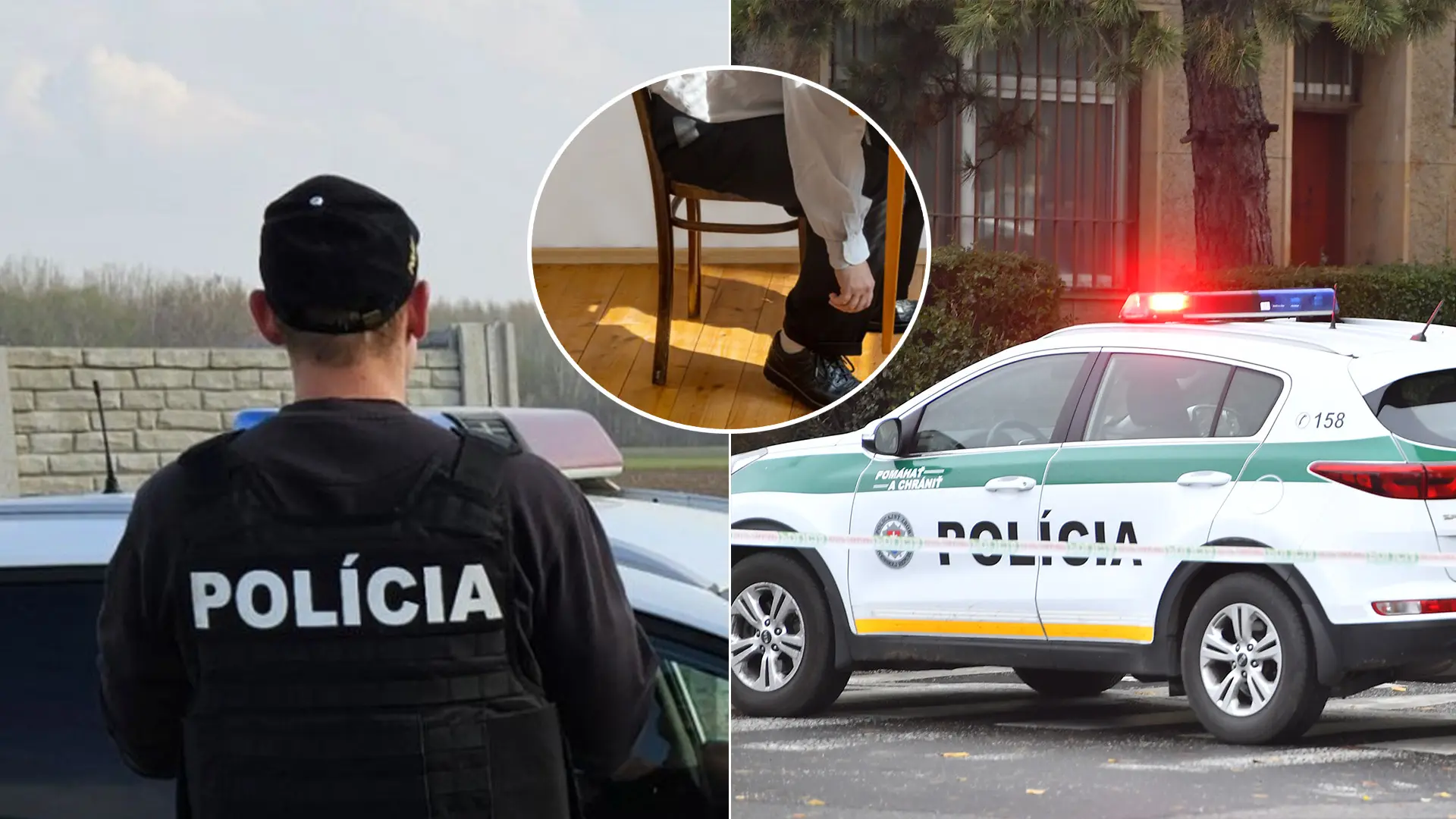 muž stolička polícia
