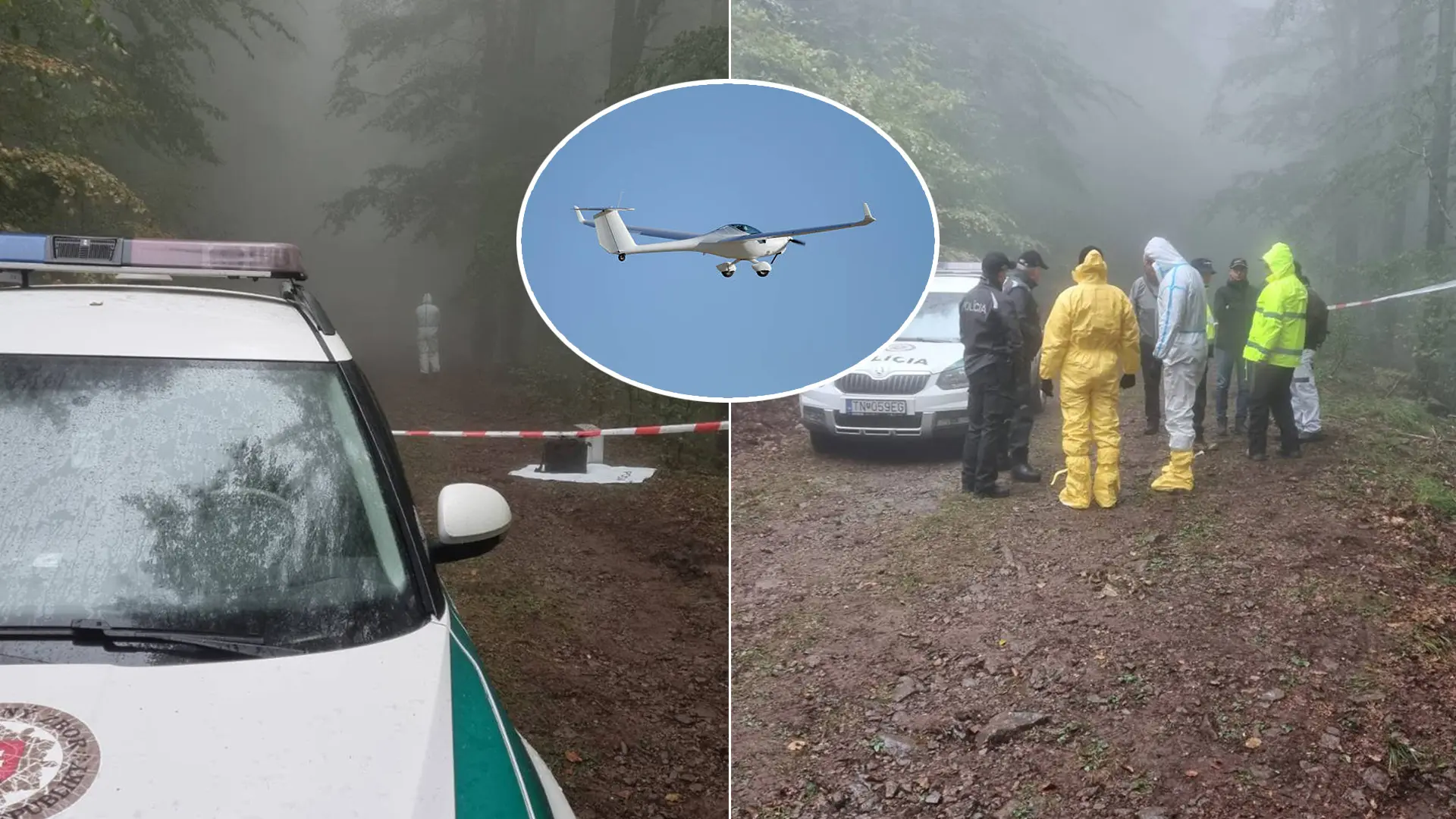 Vtáčnik nehoda malé lietadlo