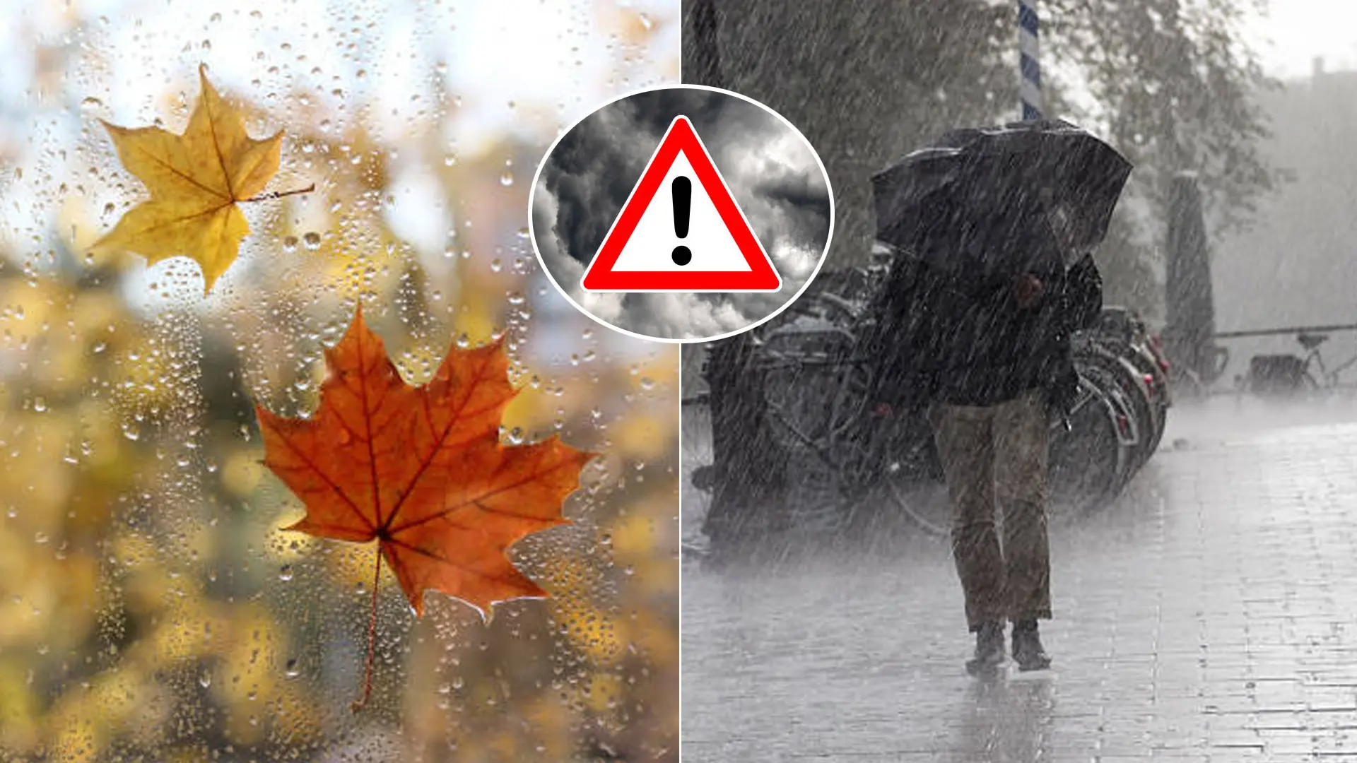 počasie jeseň dážď búrka