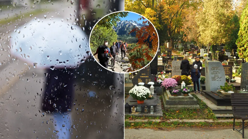 počasie dážď dušičky