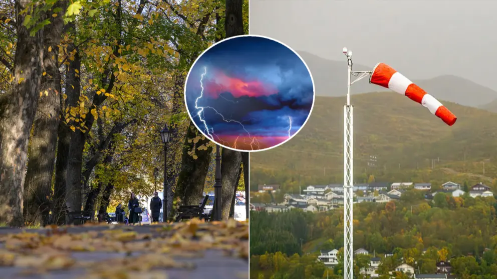 počasie jeseň búrka