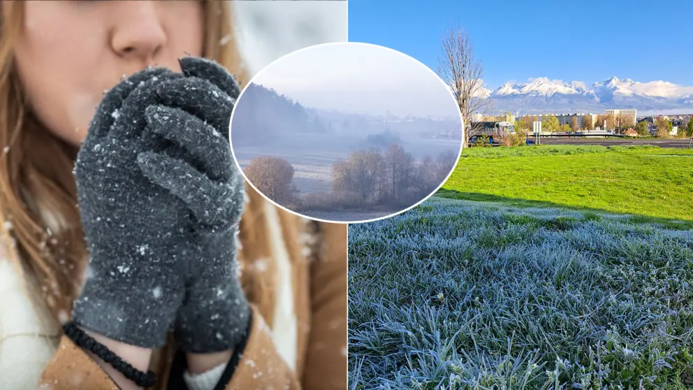 námraza mrazy počasie