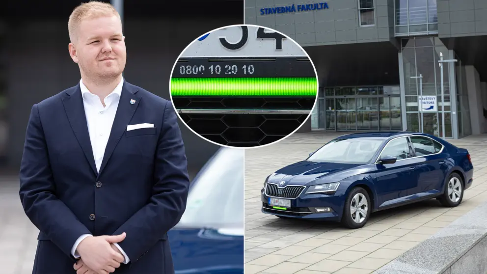 predné brzdové svetlo auto