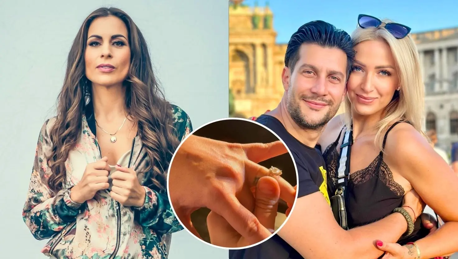 Kristína Greppelová (vľavo) a Tomáš Palonder s aktuálnou partnerkou Petrou (vpravo).