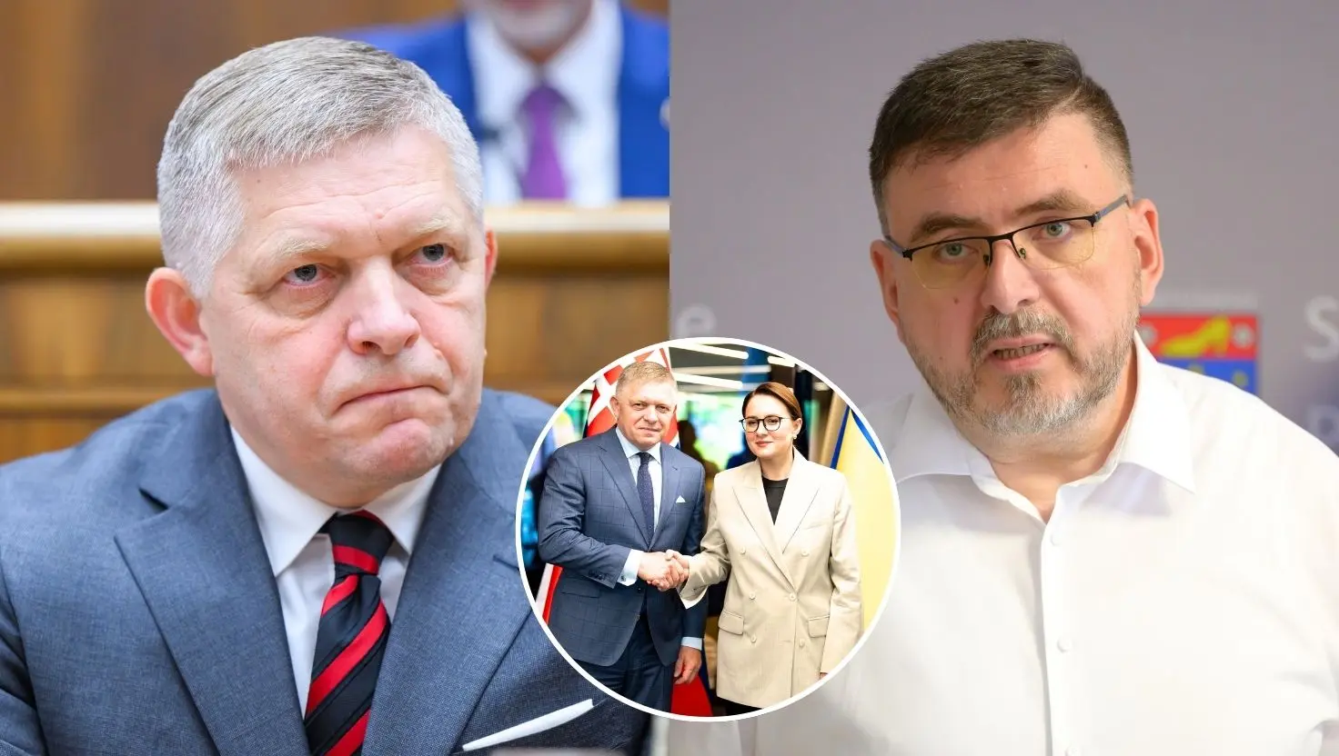 Robert Fico (vľavo) a Jozef Božik (vpravo).