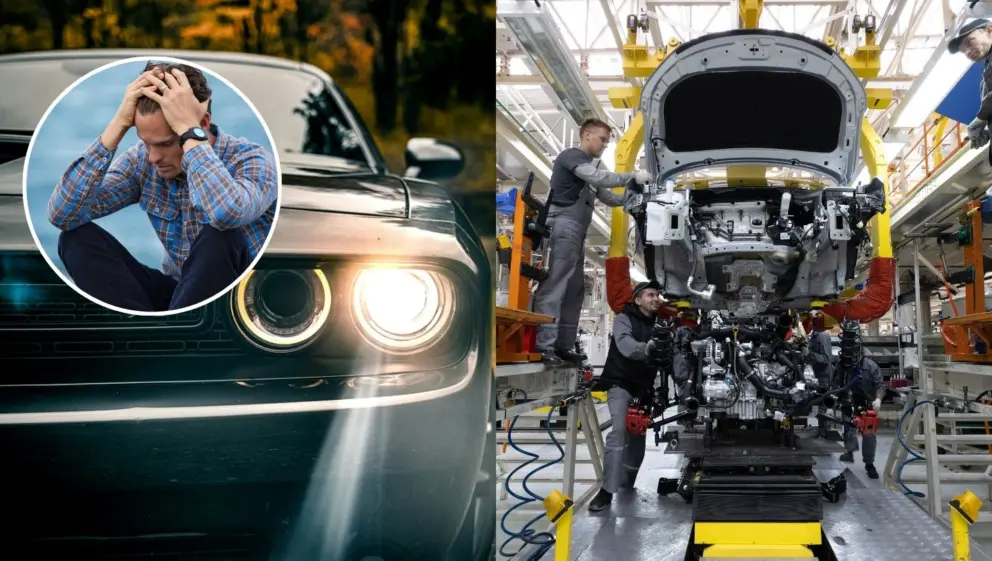 Výroba svetlometov.