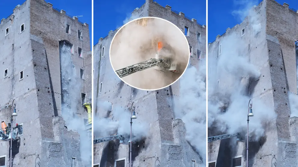 Taliansko Rím Veža Zrútenie